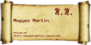 Megyes Martin névjegykártya